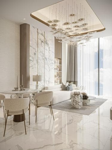 Architecture at Iluka Residences in Dubai Island