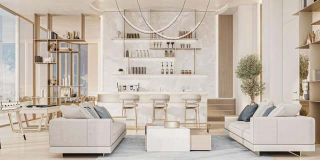 Dubailand - Living space at Cove Edition 3