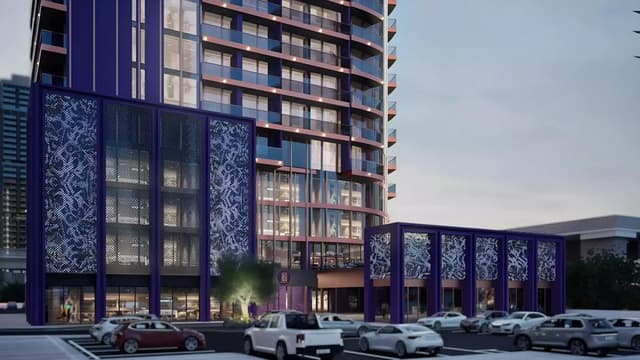 Building facade at MBL Signature by MAG Developers in Jumeirah Lake Towers - JLT