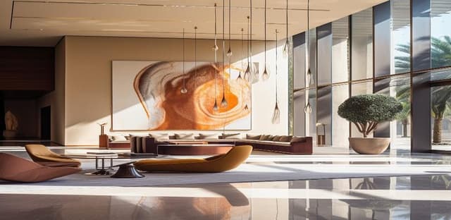 Interior at Waldorf Astoria Residences in Business Bay