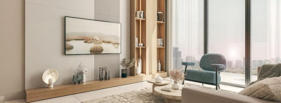 Building facade at The Haven II by Meraki Developers in Majan