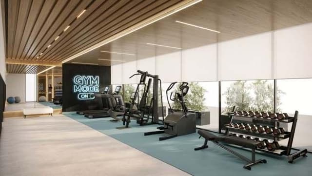 Living space at Fairway Residences in Dubai Studio City