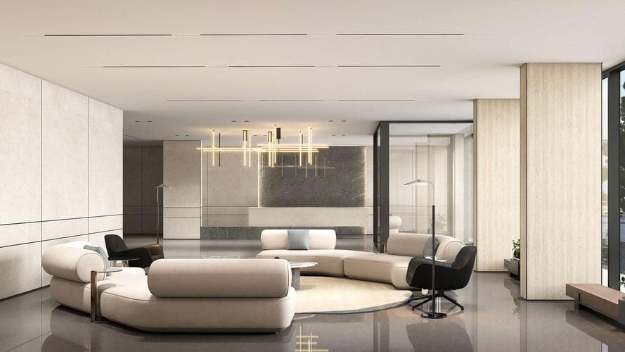 Building facade at Luz Ora Residences by DIA Development in Dubai Island