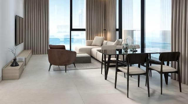 Dubai Island - Living space at Luz Ora Residences