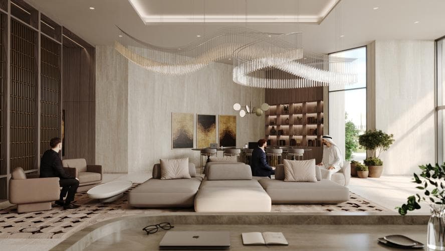 Room design at Beachfront Gates by Dubai South