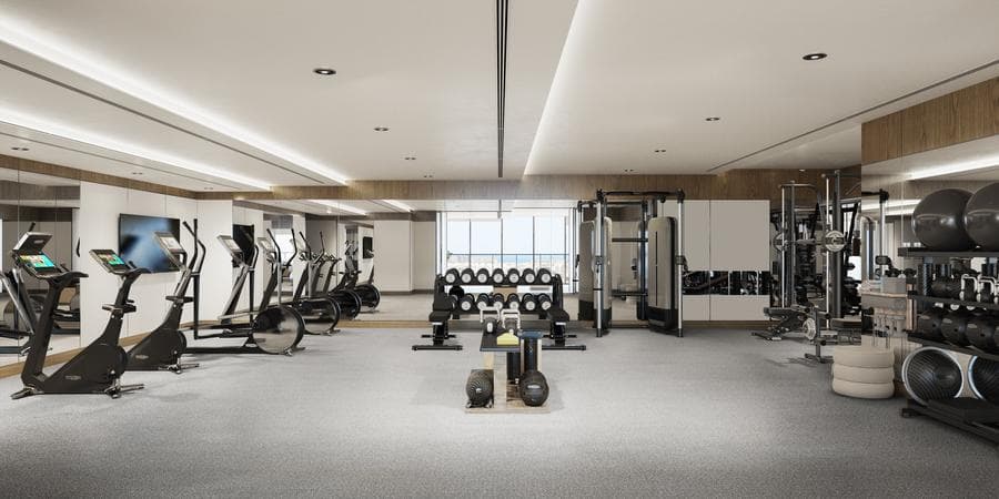 Indoor area at Koro One by ALTA real estate development in Jumeirah Garden City