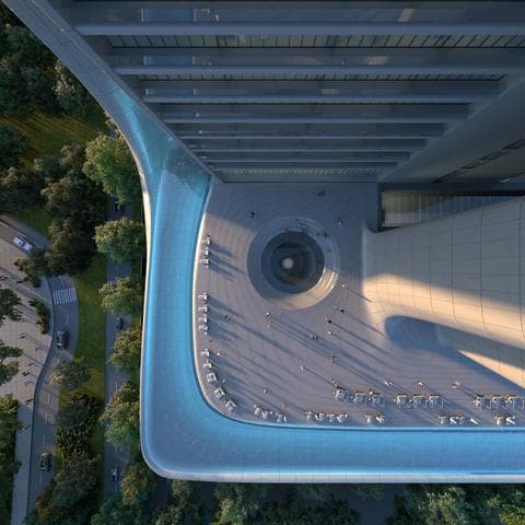 Building facade at Akala Residences 1 by Arada in DIFC