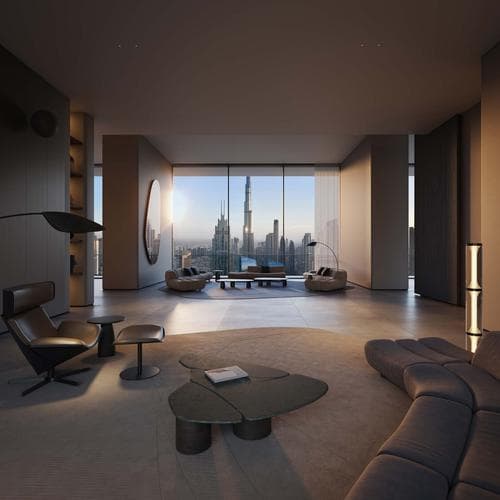 DIFC - Living space at Akala Residences 1