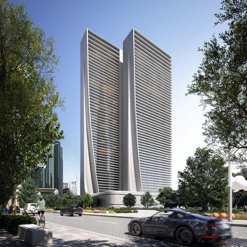 Front entrance at Akala Residences 1 by Arada