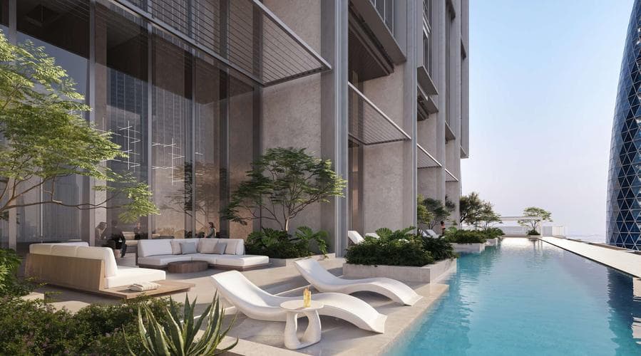 DIFC - Living space at DIFC Heights Tower