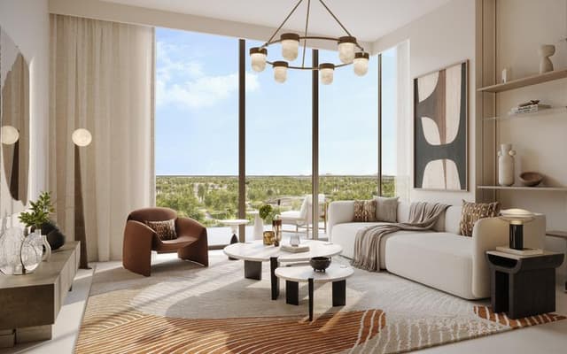 Building facade at Vida Residences Hillside by Emaar Properties in Dubai Hills Estate