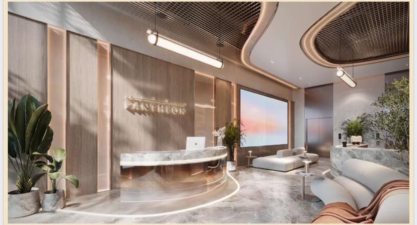Building facade at VOXA by Pantheon Properties Ltd in JVT Jumeirah Village Triangle