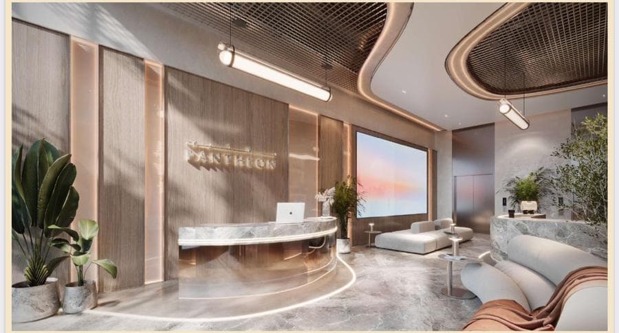 Building facade at VOXA by Pantheon Properties Ltd in JVT Jumeirah Village Triangle