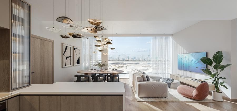 Interior at Taiyo Residences in Wasl Gate