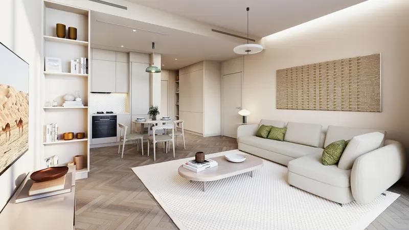 JVC (Jumeirah Village Circle) - Living space at Midora Residences