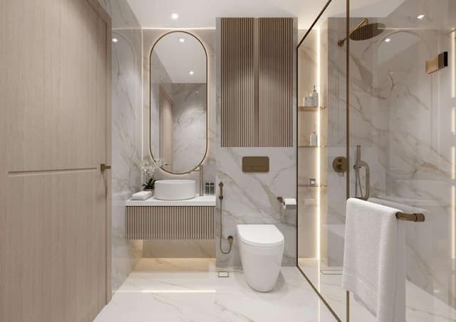 Interior at Aark Terraces in Dubai Land Residence Complex