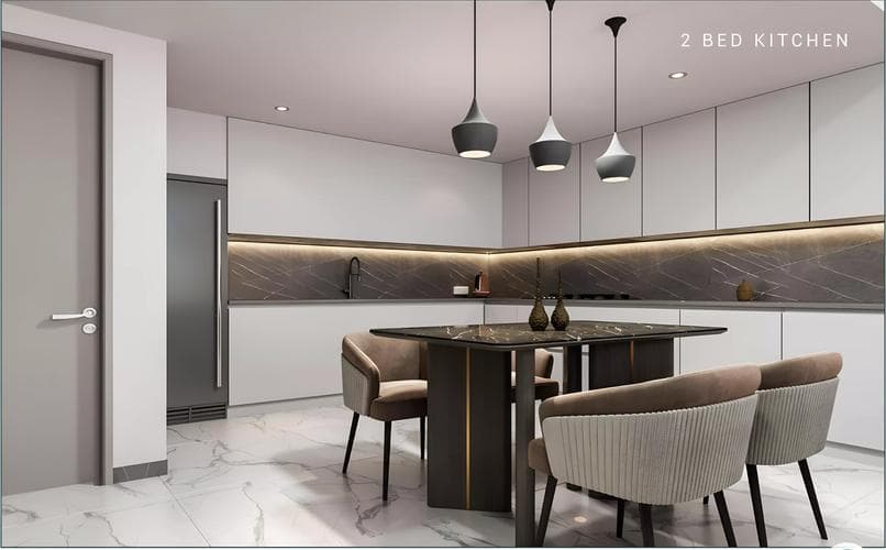 Front entrance at Milos Residences