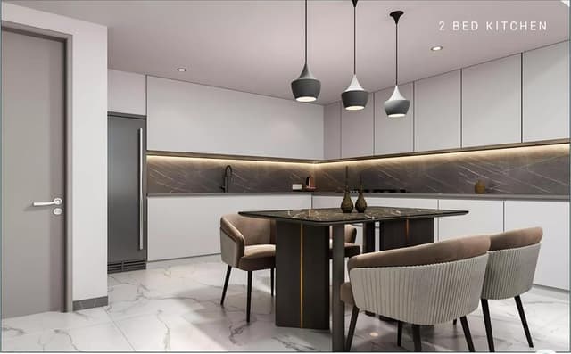 Front entrance at Milos Residences