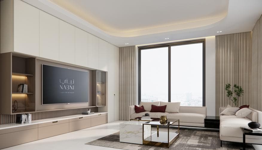Building facade at Avenue Residence 7 by Nabni in Al Furjan