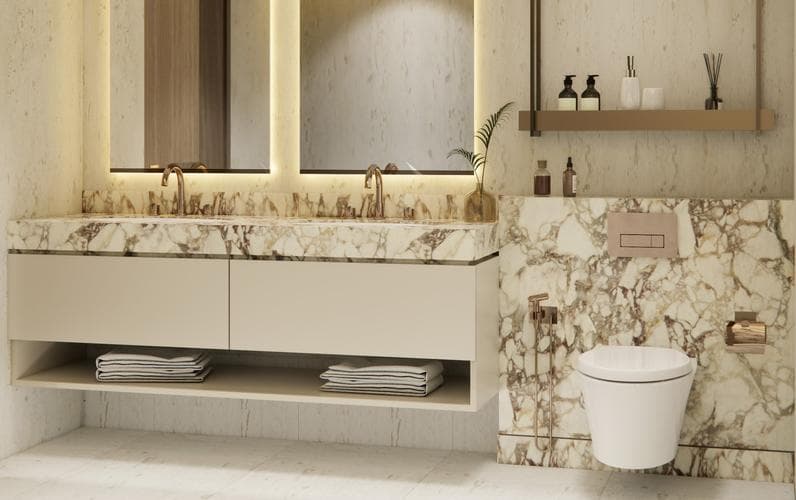 Al Furjan - Living space at Avenue Residence 7