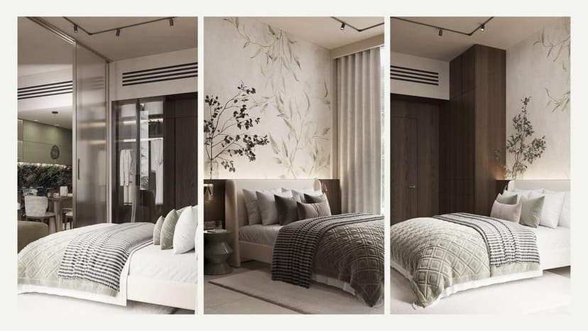 Building facade at Olivia Gardens by Segrex Development in Jumeirah Garden City