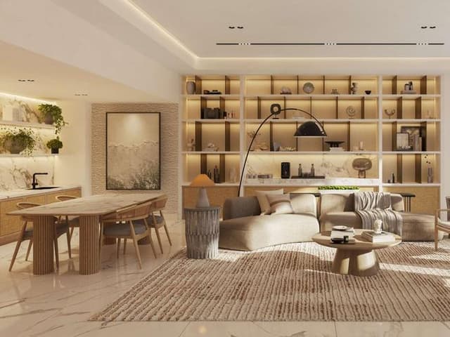 Room design at Fahid Beach Residences by Aldar Properties