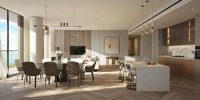 Room design at Waldorf Astoria Residences by Aldar Properties