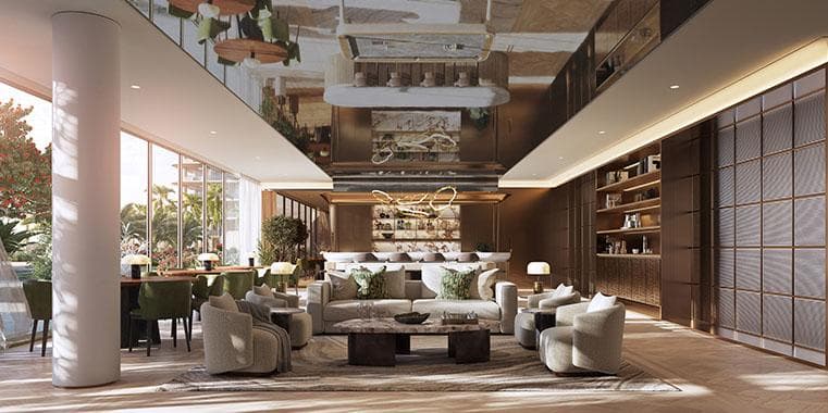 Front entrance at Waldorf Astoria Residences