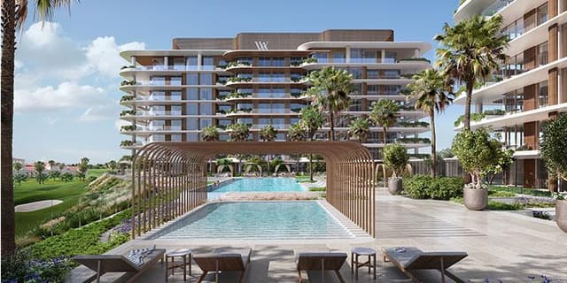 Yas Island - Living space at Waldorf Astoria Residences