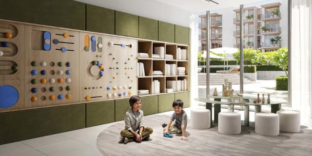JVC (Jumeirah Village Circle) - Living space at IR1DIAN Park