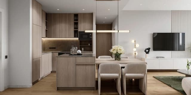 Interior at ESSENL1FE Residence in JVT Jumeirah Village Triangle