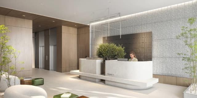 Front entrance at V1VID Tower