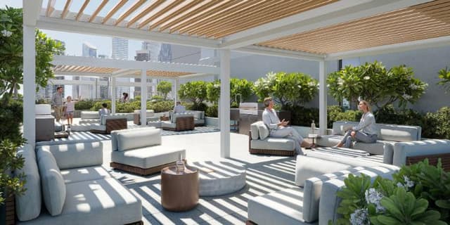 Indoor area at V1VID Tower by Object1 in JVT Jumeirah Village Triangle