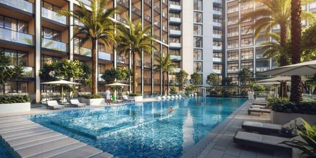 Dubai Production City - Living space at Binghatti Elite