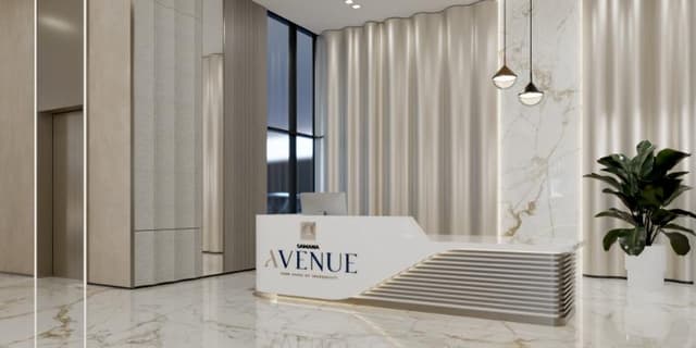 Dubai Land Residence Complex - Living space at Samana Avenue