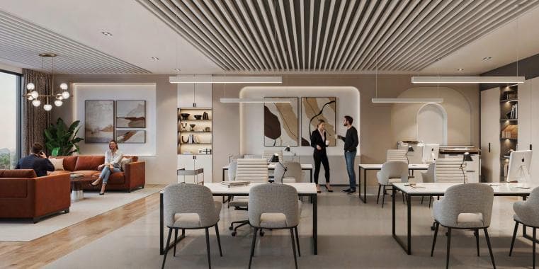 Dubai Sports City - Living space at Aspirz by Danube