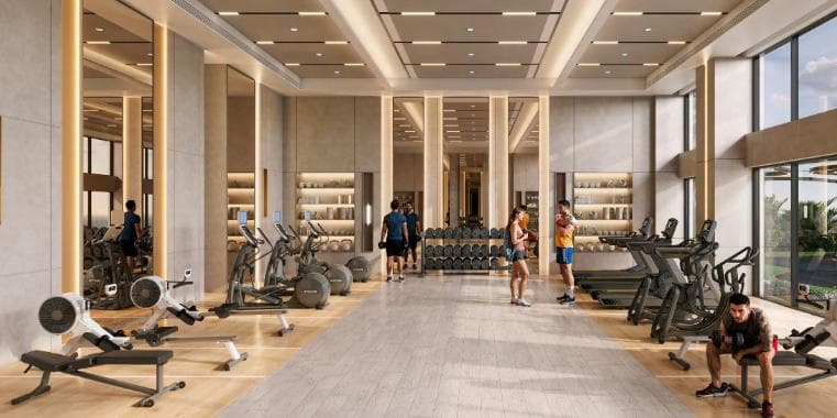 Indoor area at Aspirz by Danube by Danube Properties in Dubai Sports City
