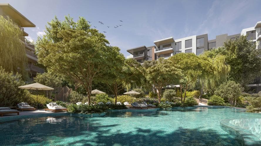 Interior at Ghaff Land Residence in Dubai Studio City