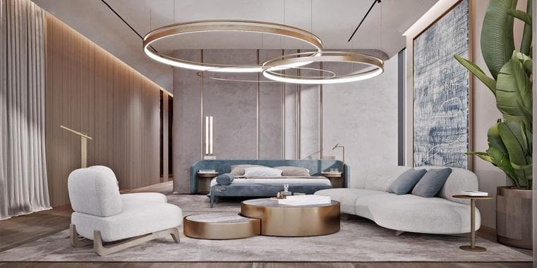 Room design at ORLA by Omniyat by Omniyat