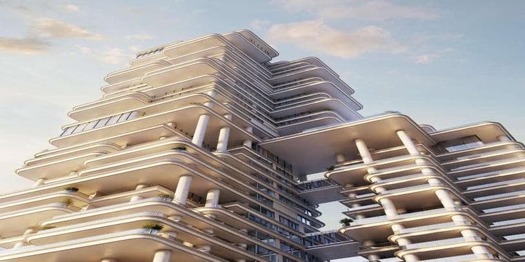 Building design at Vela Viento in Business Bay