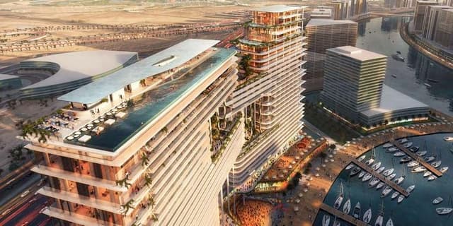 Business Bay - Living space at Vela by Omniyat