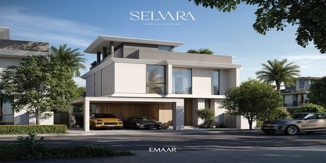 Building facade at Selvara by Emaar by Emaar Properties in Grand Polo Club & Resort