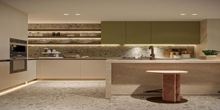 JVC (Jumeirah Village Circle) - Living space at Lucky Oasis Residence