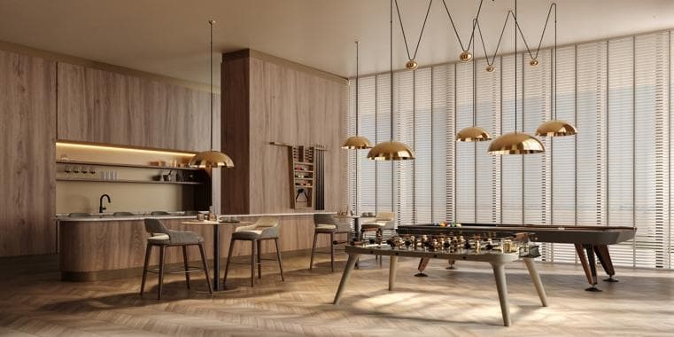 Motor City - Living space at Velos by Cityview Urban