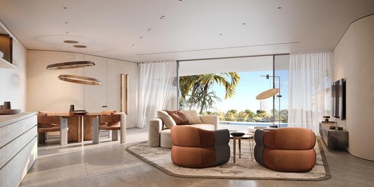 Al Furjan - Living space at Trussardi Residences Phase II