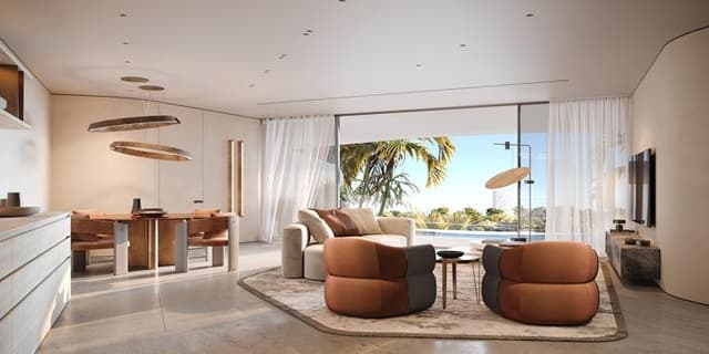 Al Furjan - Living space at Trussardi Residences Phase II