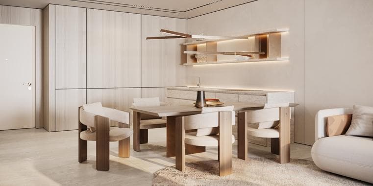 Building design at Trussardi Residences Phase II in Al Furjan