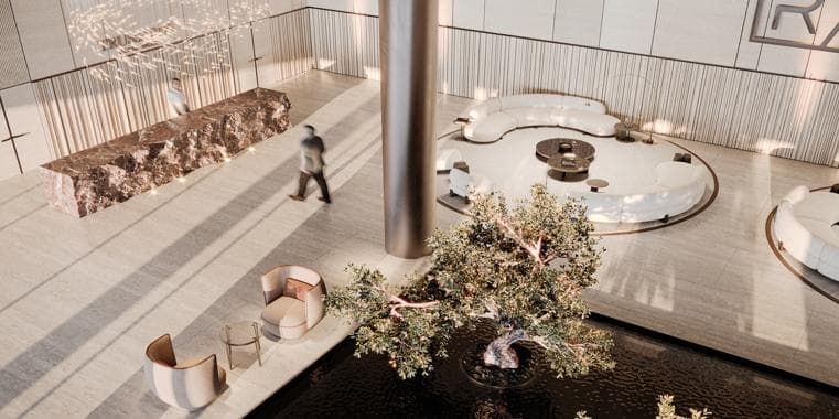 Al Furjan - Indoor area at Trussardi Residences Phase II