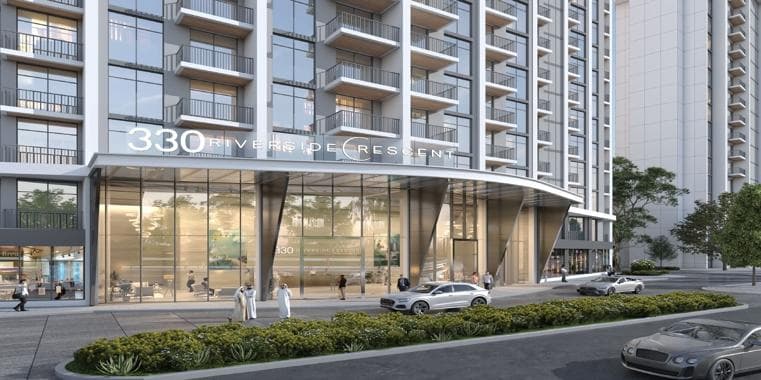 Building facade at 330 Riverside Crescent by sobha in Sobha Hartland II