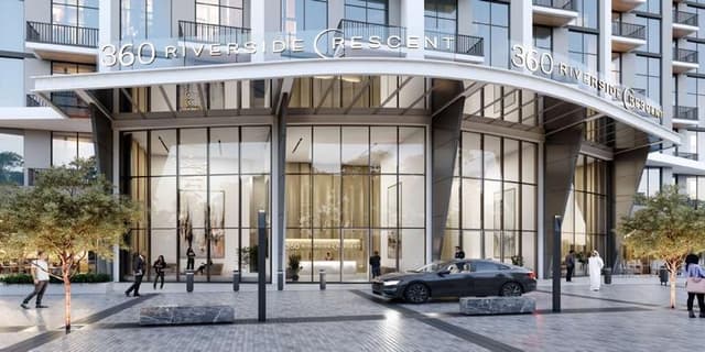Building facade at 360 Riverside Crescent by sobha in Sobha Hartland II